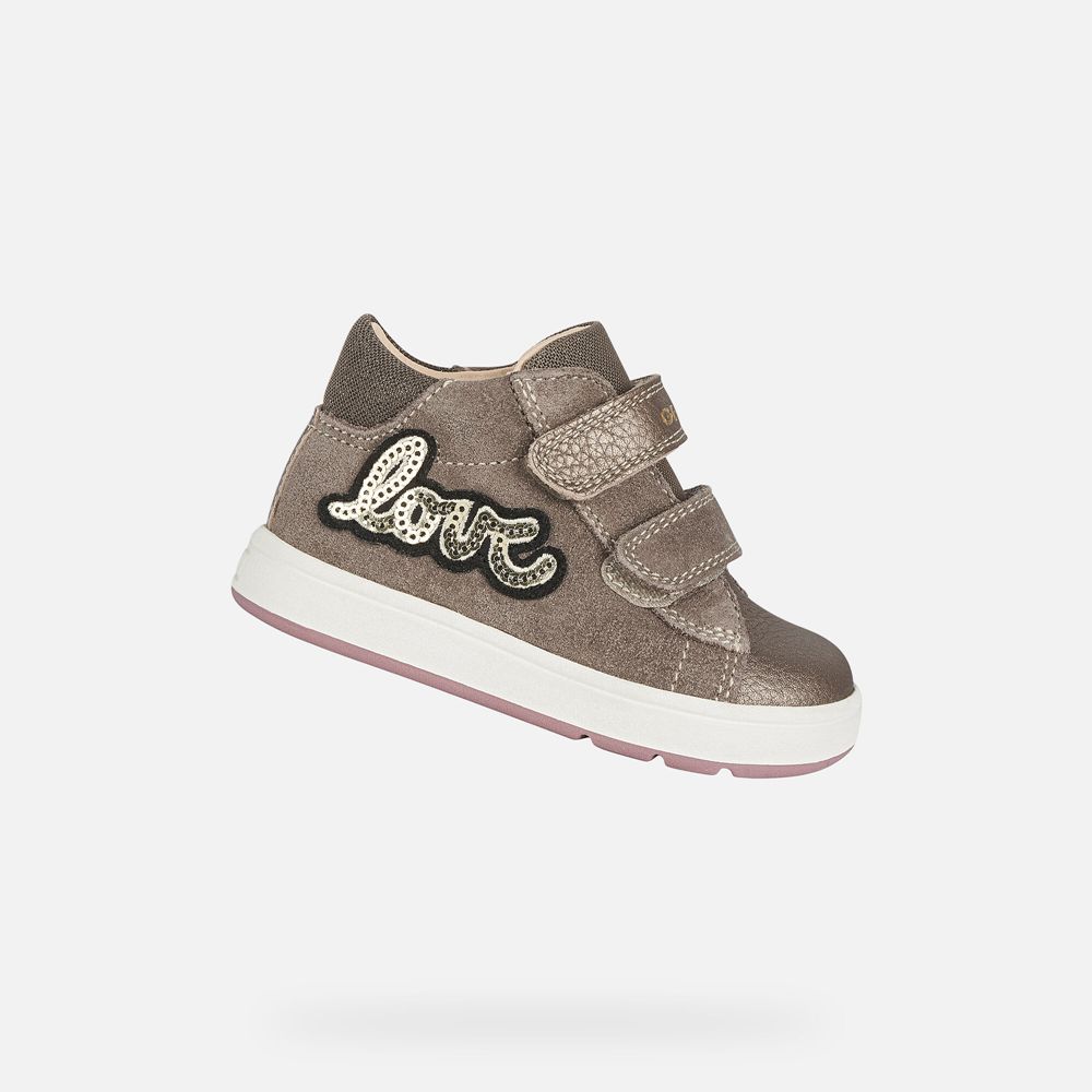 Geox Sneakers Dark Grey Biglia Girl - Geox Baby Shoes - FLDOSH904